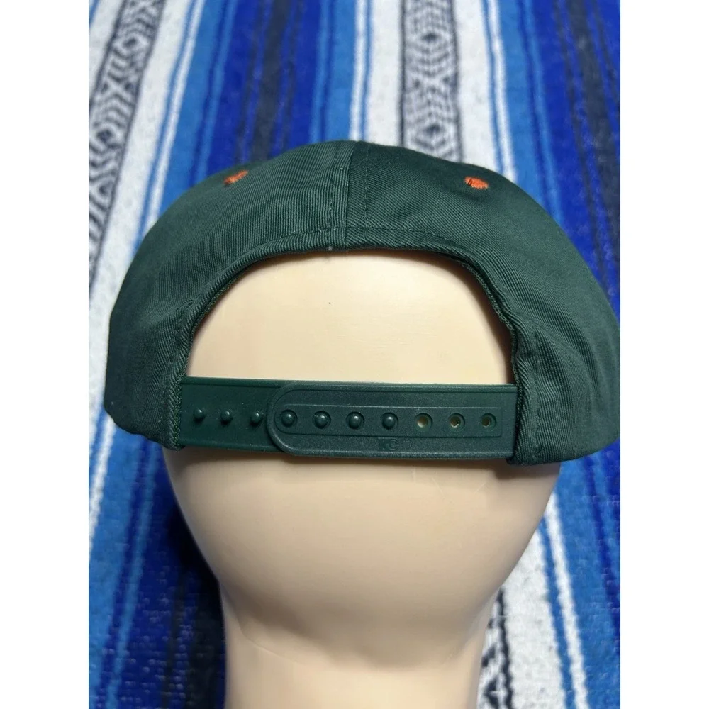 Vintage SMI Joist Nevada Snapback Hat Green Orange Steel Company Fallon